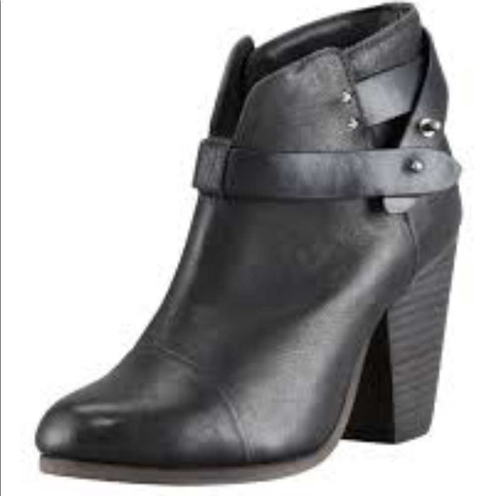 Rag & Bone Harrow Black Booties 38.5